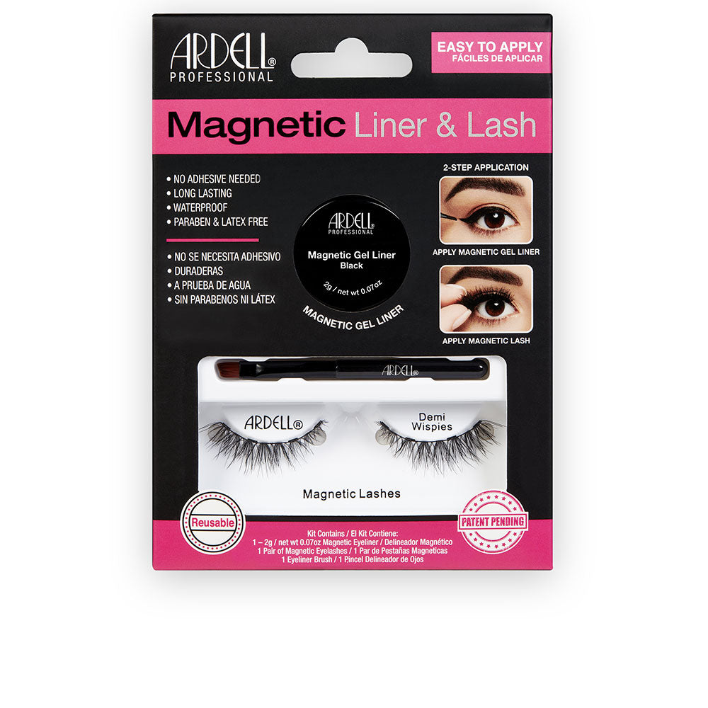 Black magnetic gel liner tube with pair of demi wispy magnetic lashes