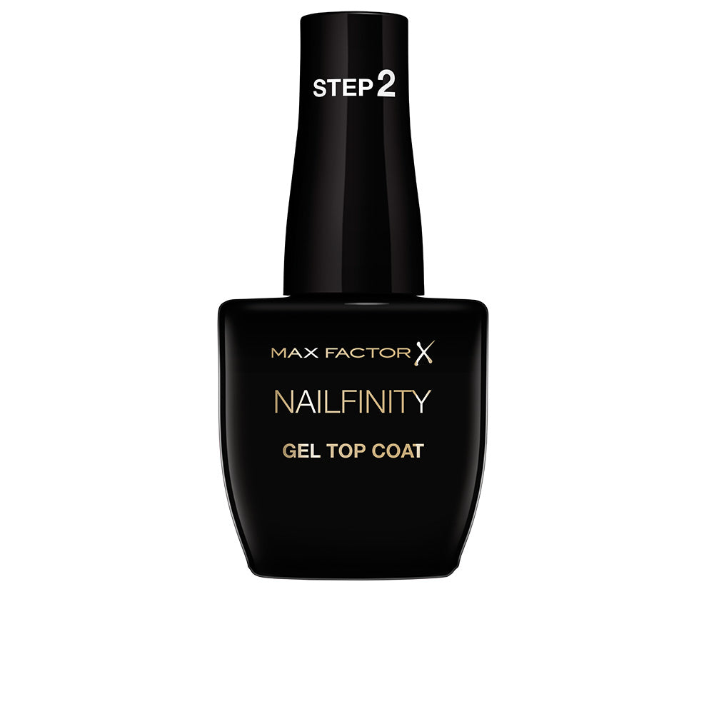 12 ml gel-effect high‑shine top coat bottle, glossy finish, Unisex