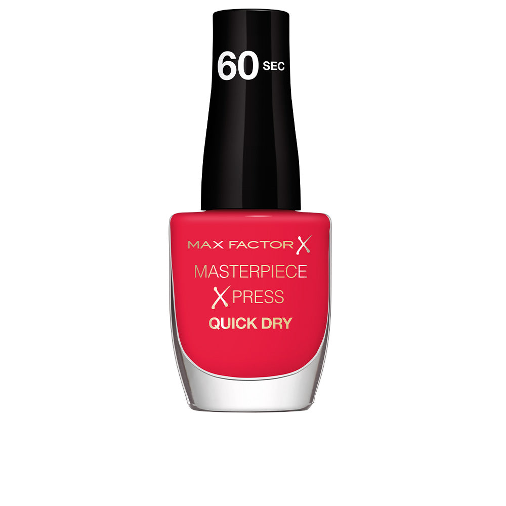 Bright fuchsia nail polish bottle, 8 ml, high‑gloss finish