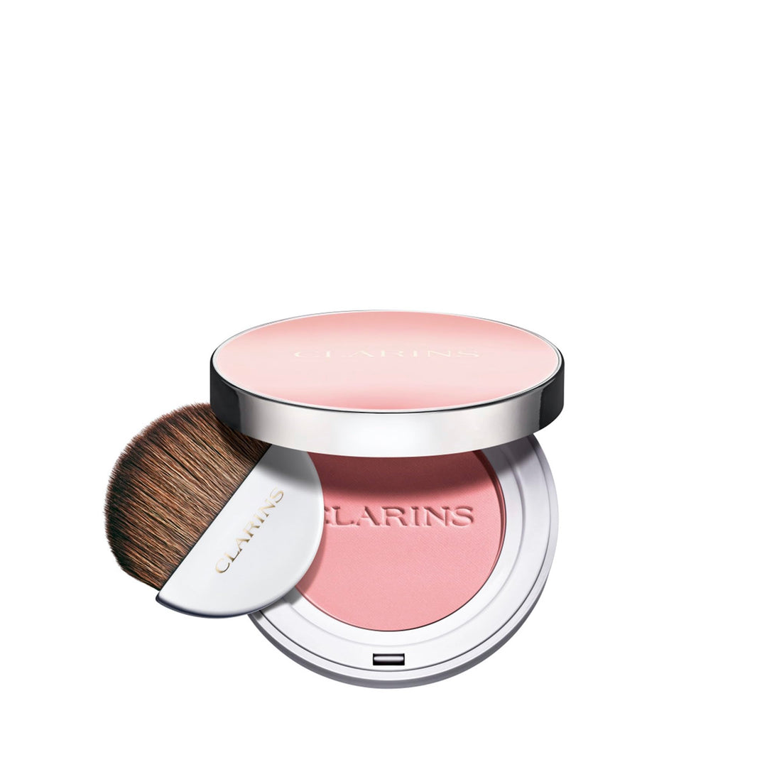 Compact pressed powder blush in shade 01 Cheeky Baby, silky pink finish, 5 g
