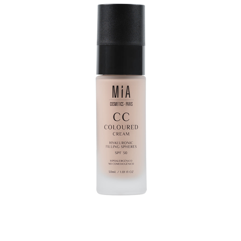 30 ml medium tinted CC cream tube, SPF30, light beige shade