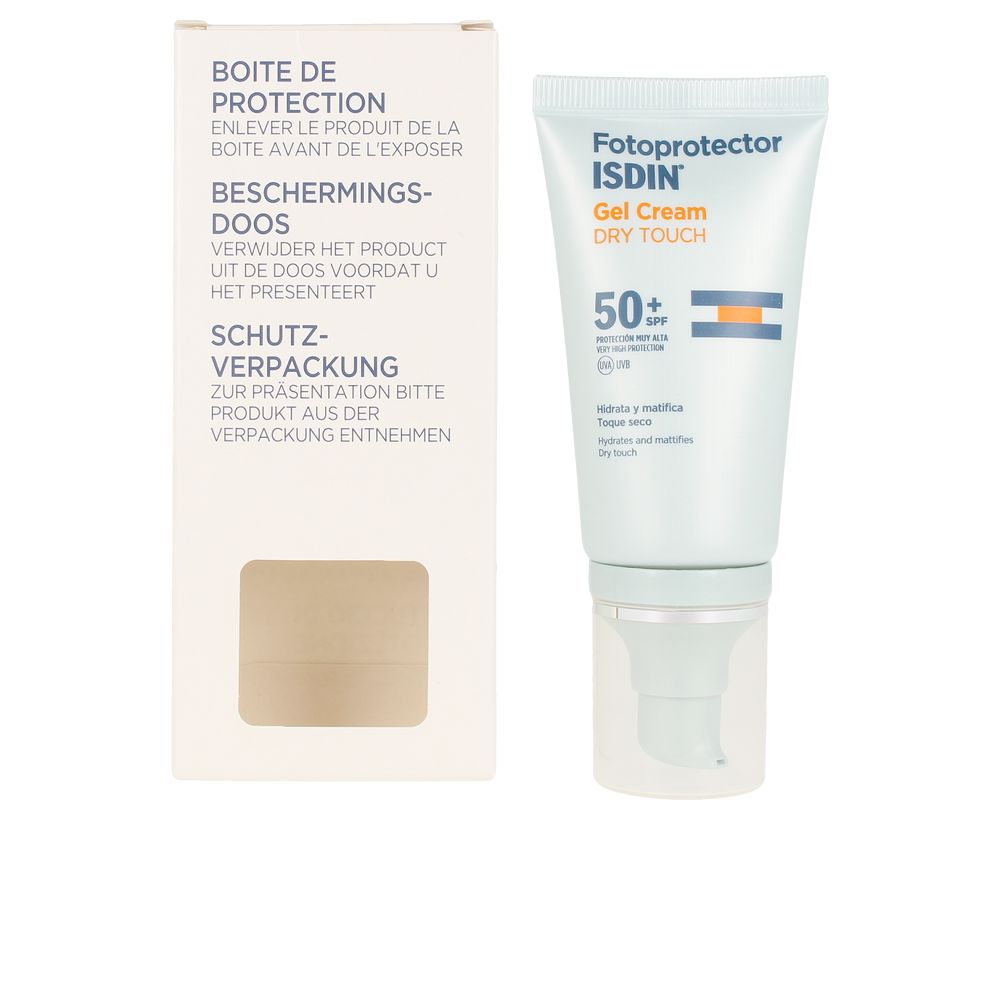 50 ml gel-cream sunscreen tube, matte finish, SPF50+