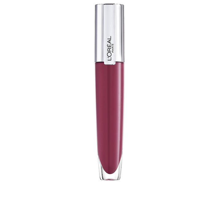 Sheer glossy lip gloss tube, 7 ml, warm rose tint, high-shine finish