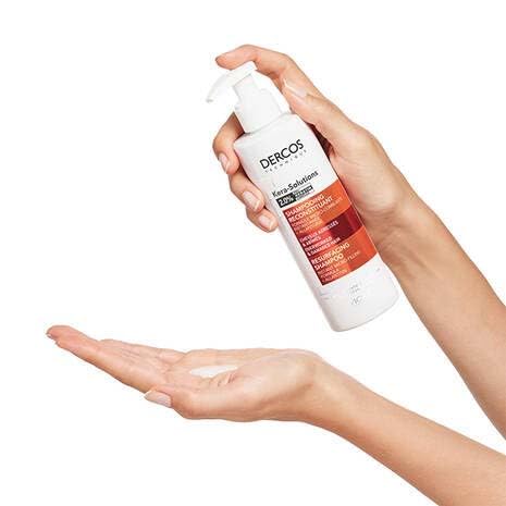 250 ml white bottle of pro‑keratin repairing shampoo for damaged, dry hair