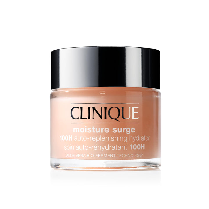 75 ml clear gel‑cream jar; oil‑free aloe and hyaluronic formula for Women