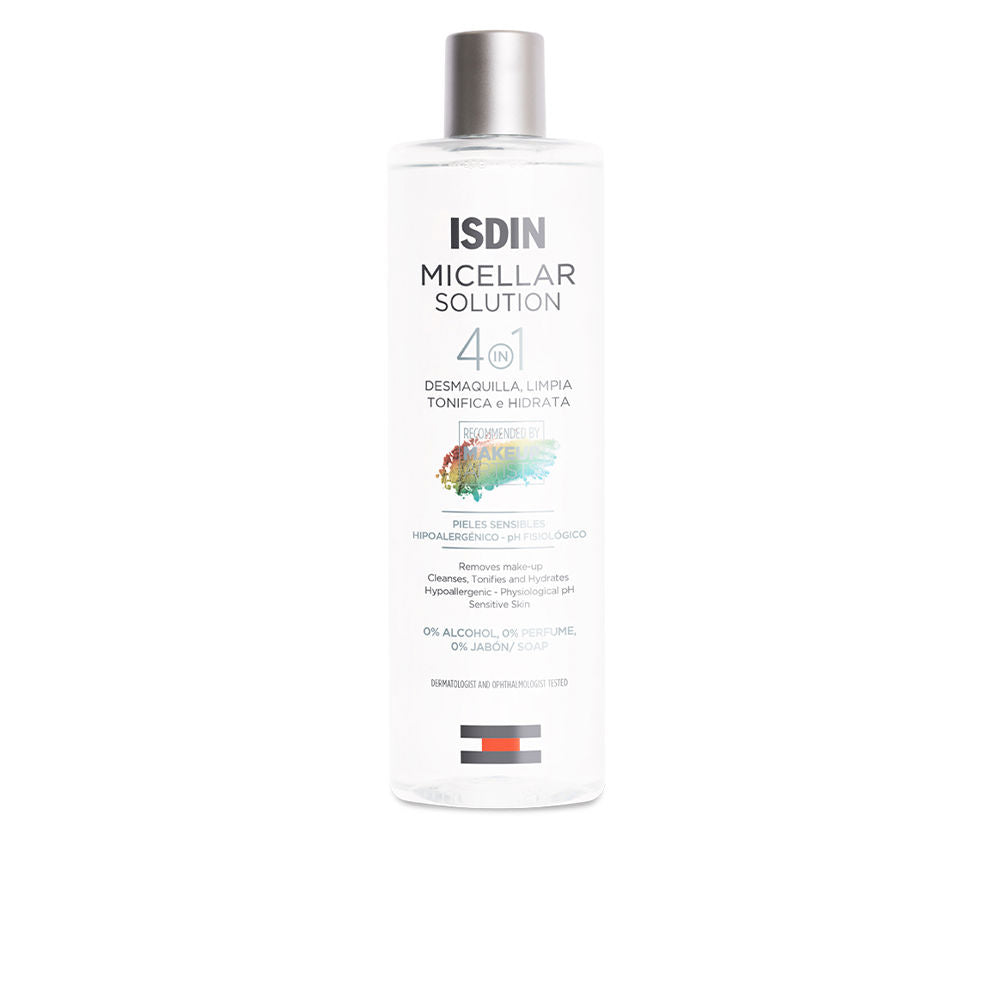 400 ml clear micellar cleansing solution bottle, fragrance‑free, unisex