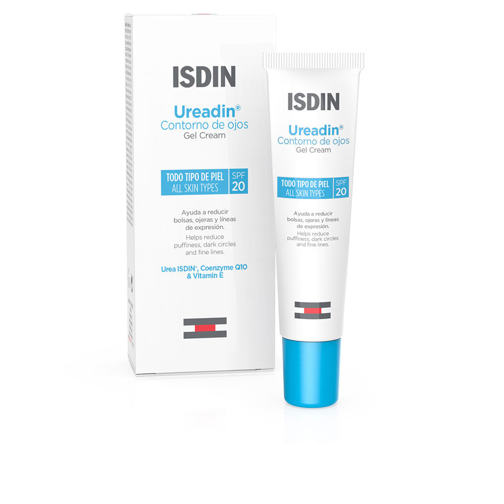 15 ml tube of light gel-cream eye treatment; SPF 20, Urea, Hyaluronic