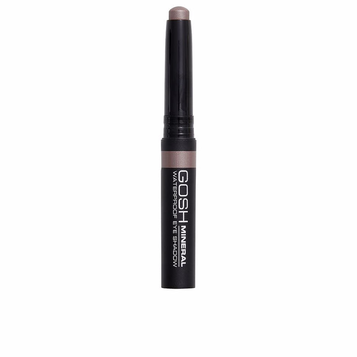 Slim metallic brown waterproof eye shadow stick, twist-up pencil format, 2.5 g