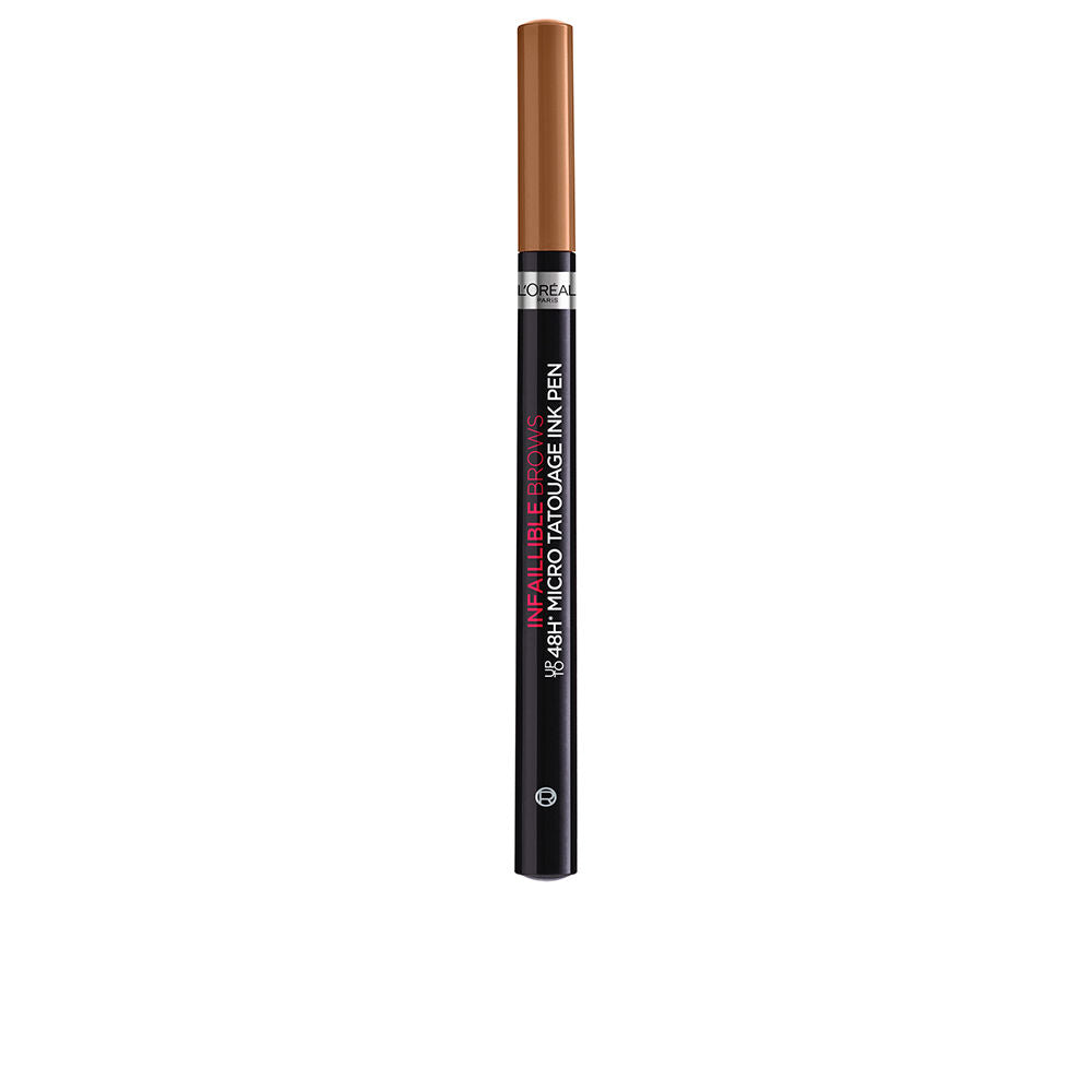 Slim auburn micro‑tip brow pen with trident applicator, 4.5 ml