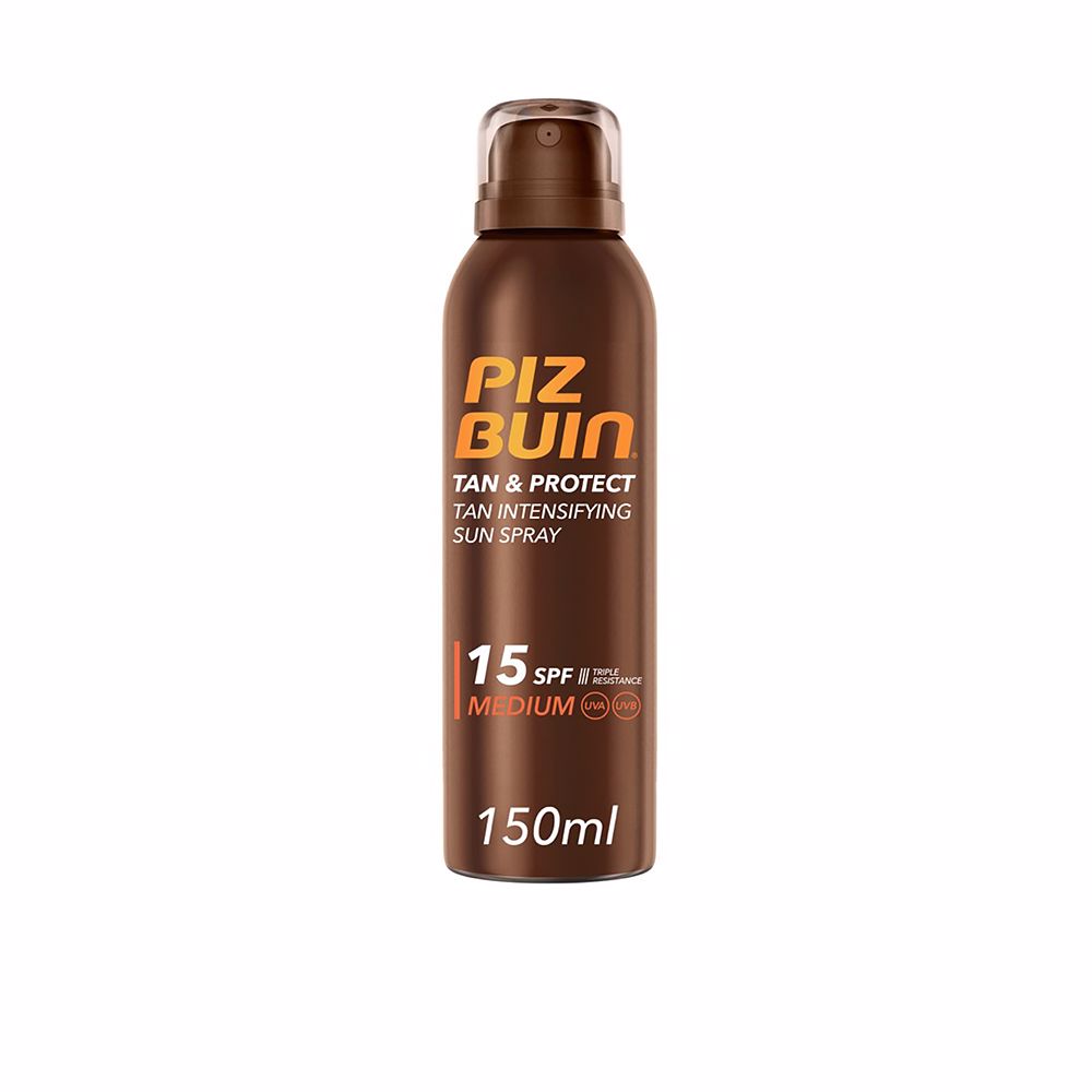 150 ml tan‑enhancing SPF 15 sun spray bottle, matt finish, Unisex sun protection
