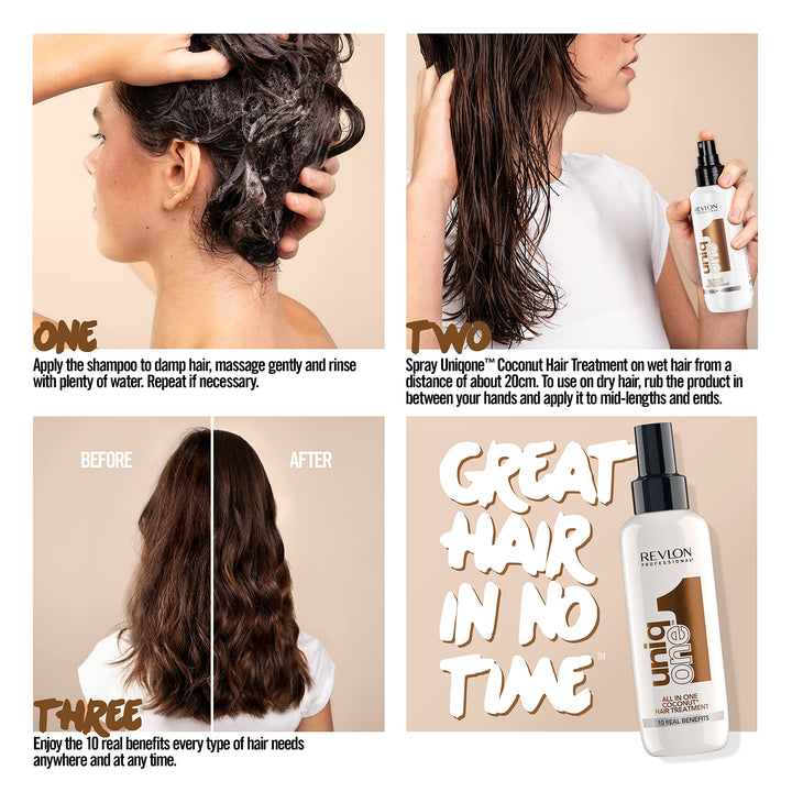 150 ml coconut milk leave‑in hair treatment spray, unisex, lightweight mist