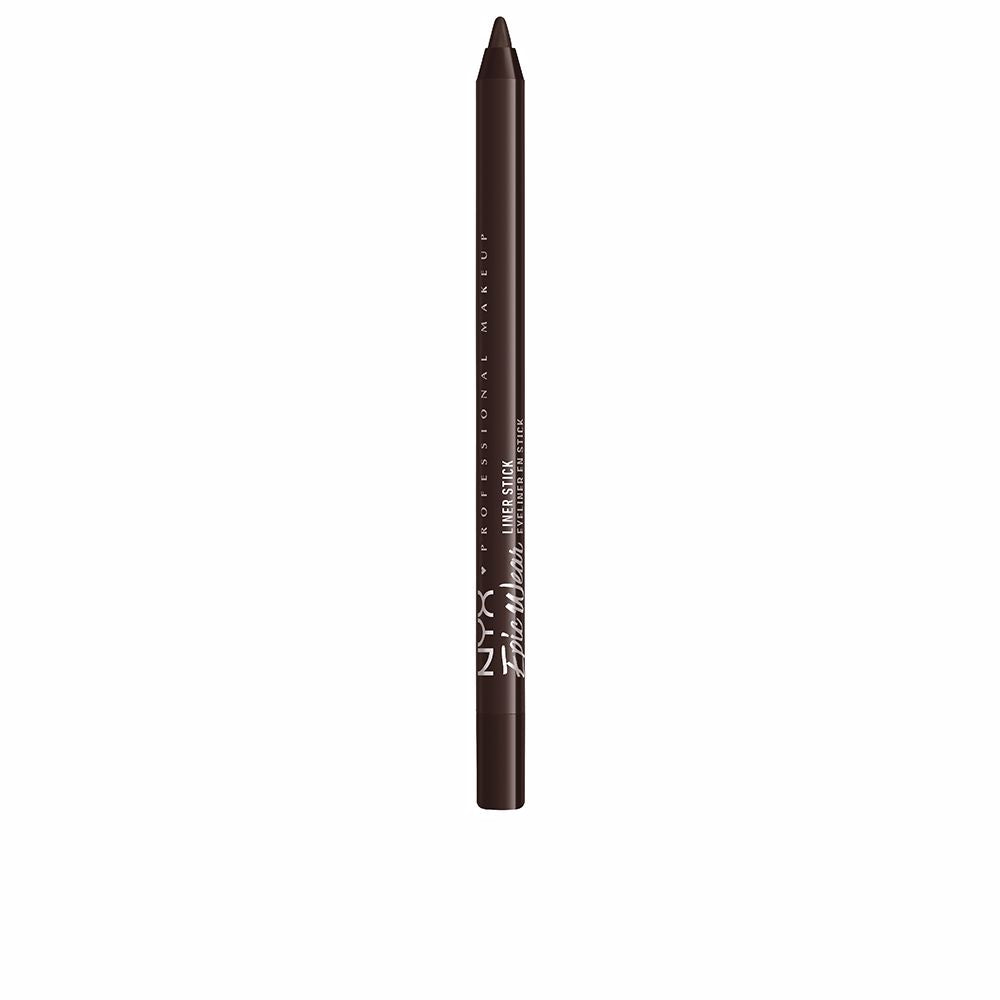 Retractable brown shimmer eyeliner stick, slim pencil format, 1.22 g