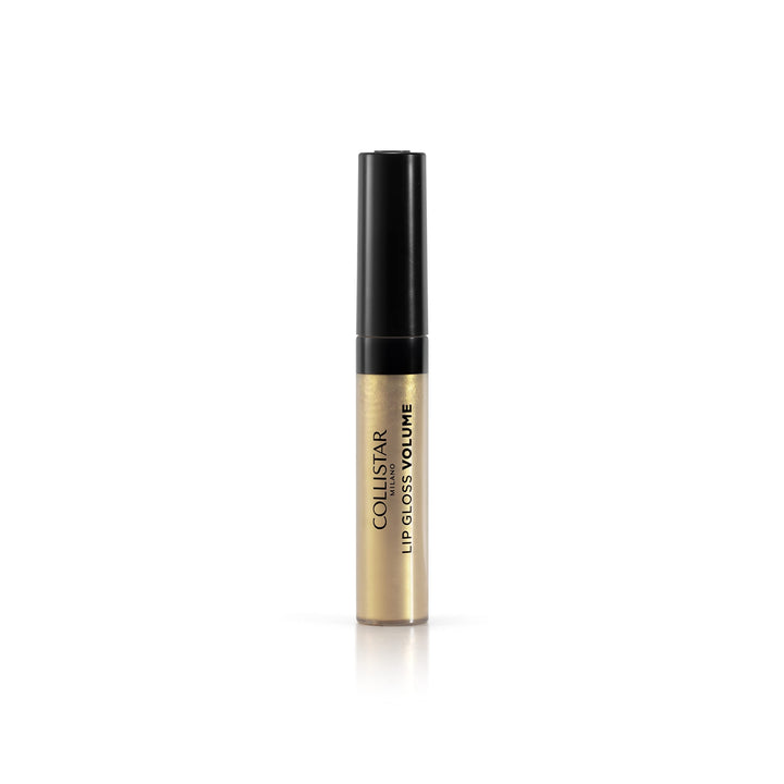 Golden plumping lip gloss with soft pad applicator, 7 ml tube