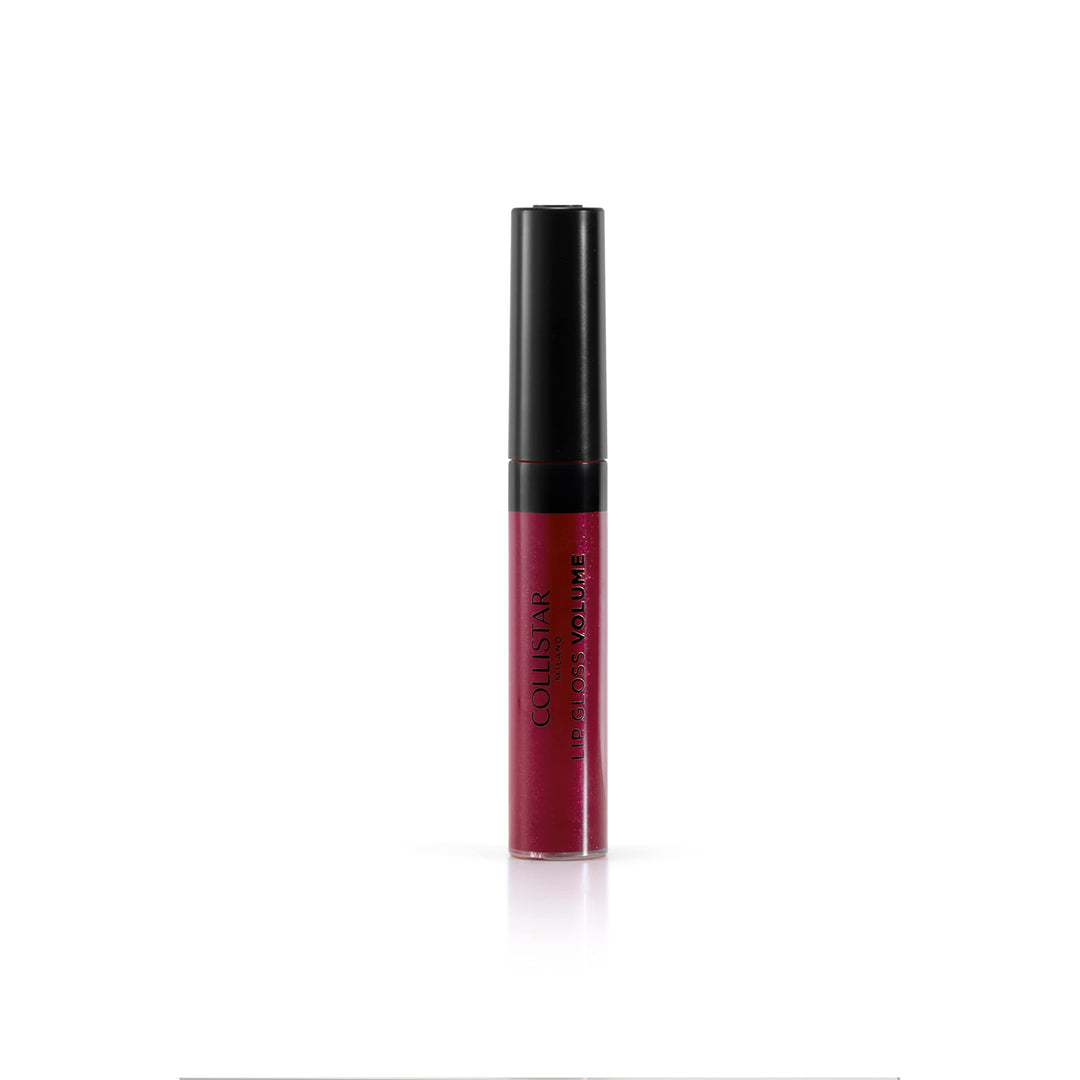 7 ml purple-mauve lip gloss with soft pad applicator and glossy finish