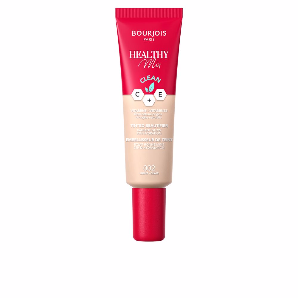 30 ml tinted BB cream tube, light beige shade, coconut and vitamin formula