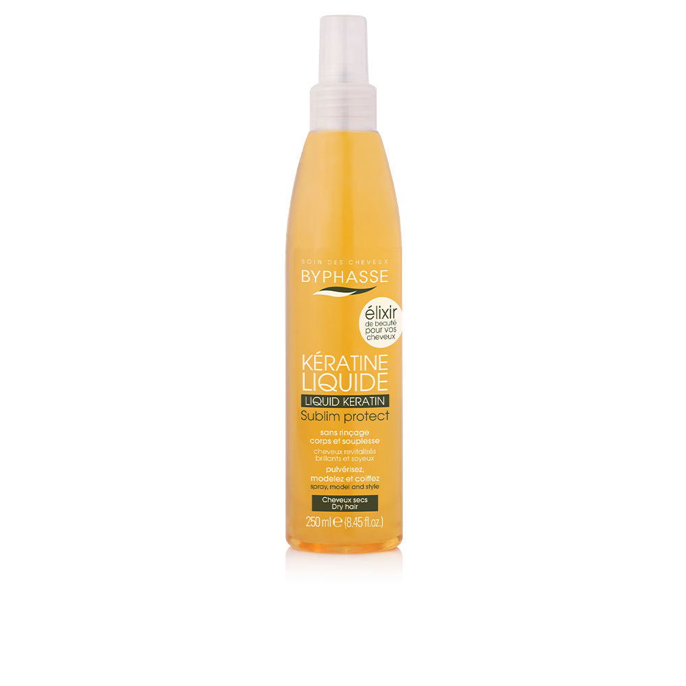250 ml clear liquid keratin spray bottle for dry hair, lightweight smoothing mist for Women