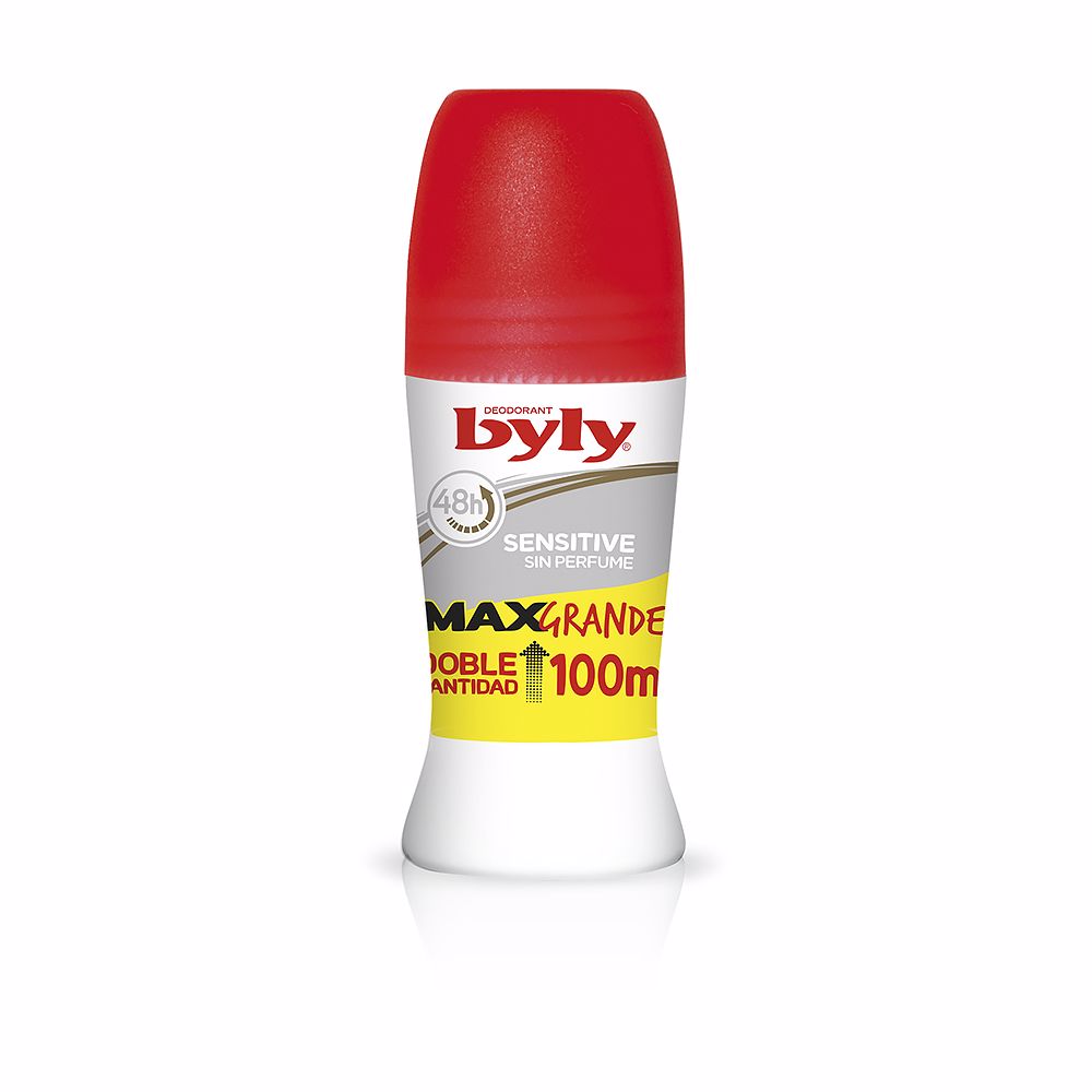 100 ml roll‑on deodorant bottle, hypoallergenic formula with silk proteins, Unisex