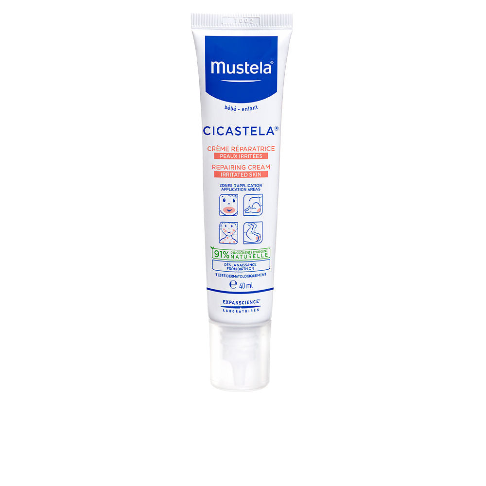 40 ml fragrance-free repairing baby cream tube, light-coloured packaging