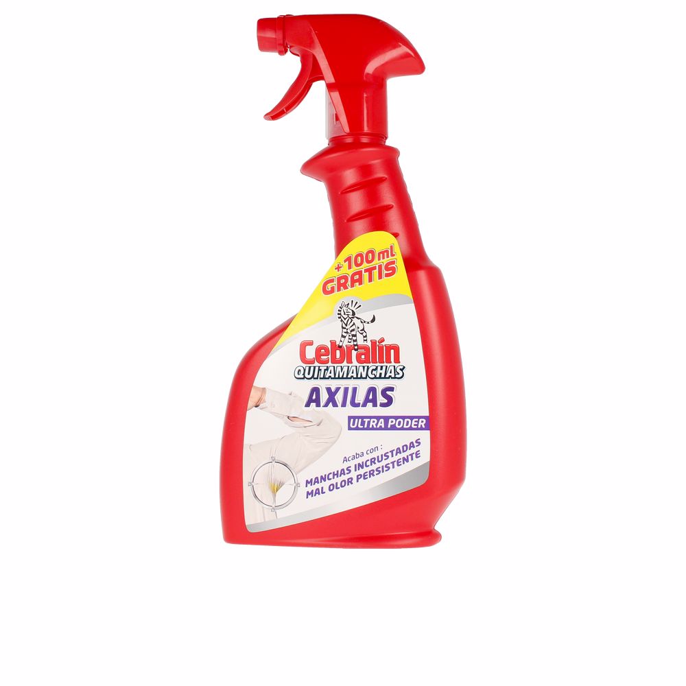 Bottle of Cebralin armpit stain remover beside a white shirt with underarm detail
