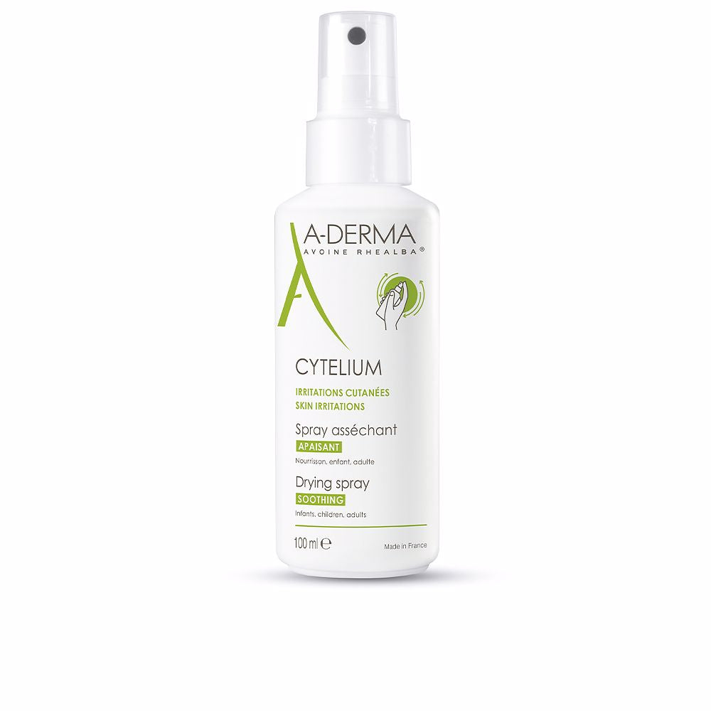 100 ml clear spray bottle of lightweight, fragrance-free drying spray for delicate skin