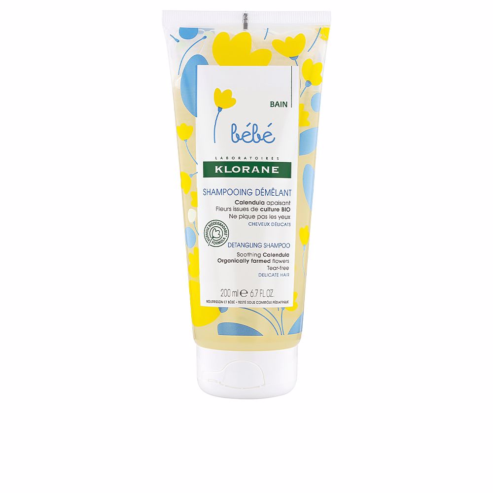 200 ml bottle of calendula baby shampoo, gentle detangling, Unisex