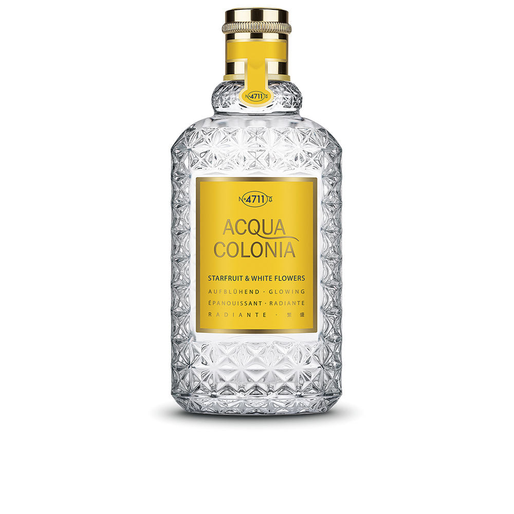 Clear 50 ml perfume bottle labelled Starfruit & White Flowers, fruity-floral scent, Unisex