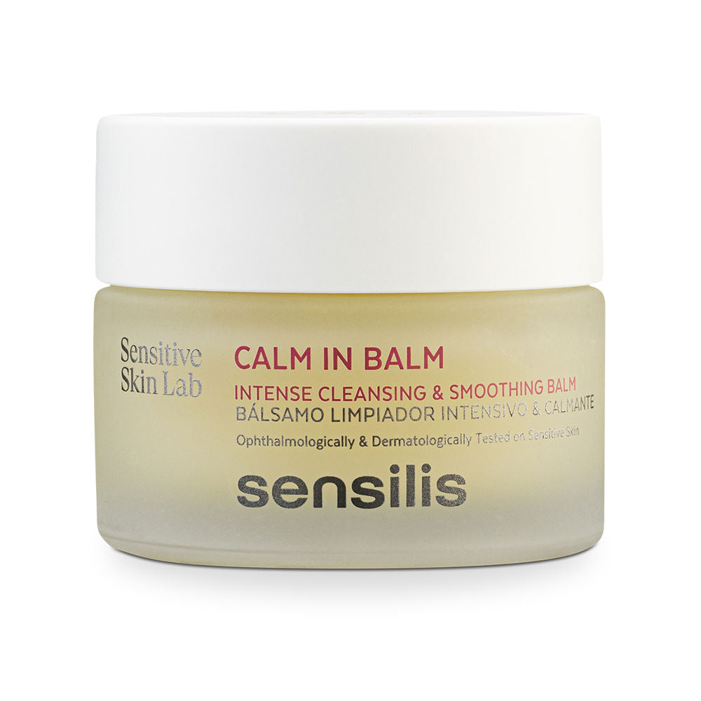 Small 50 ml cleansing balm jar; creamy balm for sensitive eyelids, shea and bamboo formulation