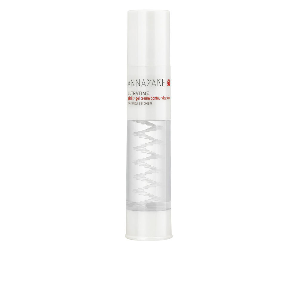 15 ml jar of Ultratime gel‑cream for eye contour, translucent pale texture