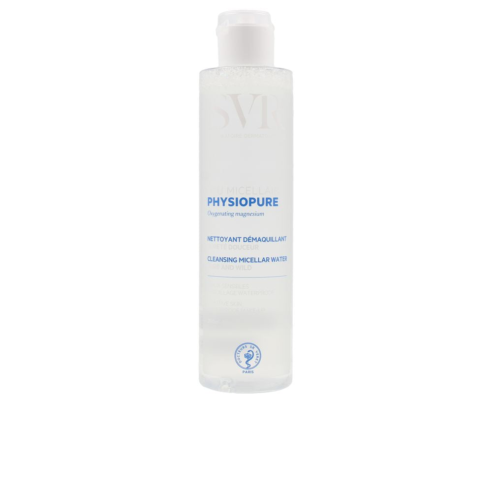 Clear 200 ml micellar cleansing water bottle for Women, gentle no-rinse formula