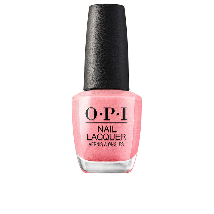 15 ml cream red nail polish bottle with wide brush, glossy finish