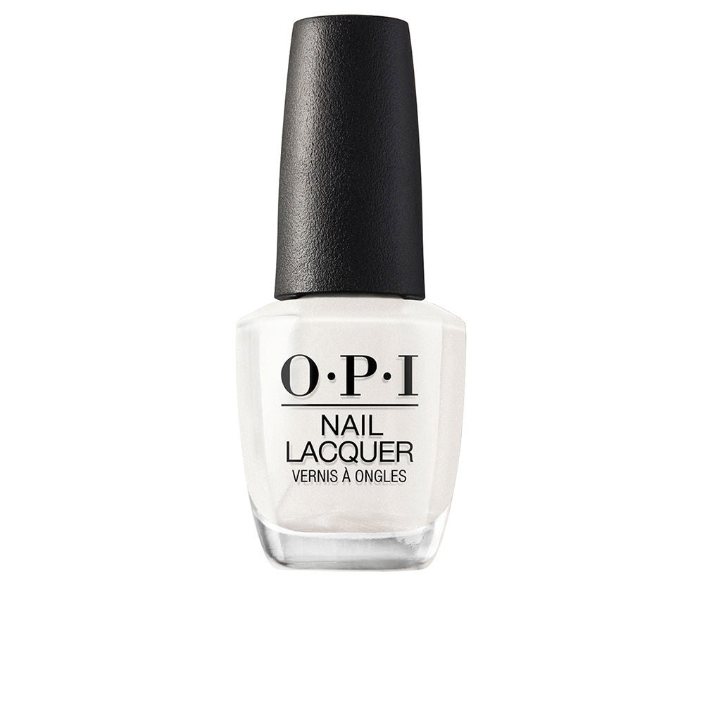 15 ml pearlescent pink nail polish bottle with wide brush, glossy finish