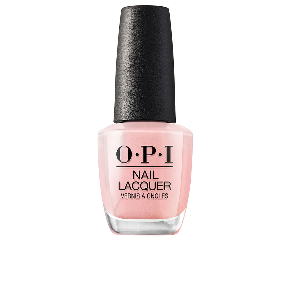 15 ml rosy-pink nail polish bottle with wide brush, cream finish