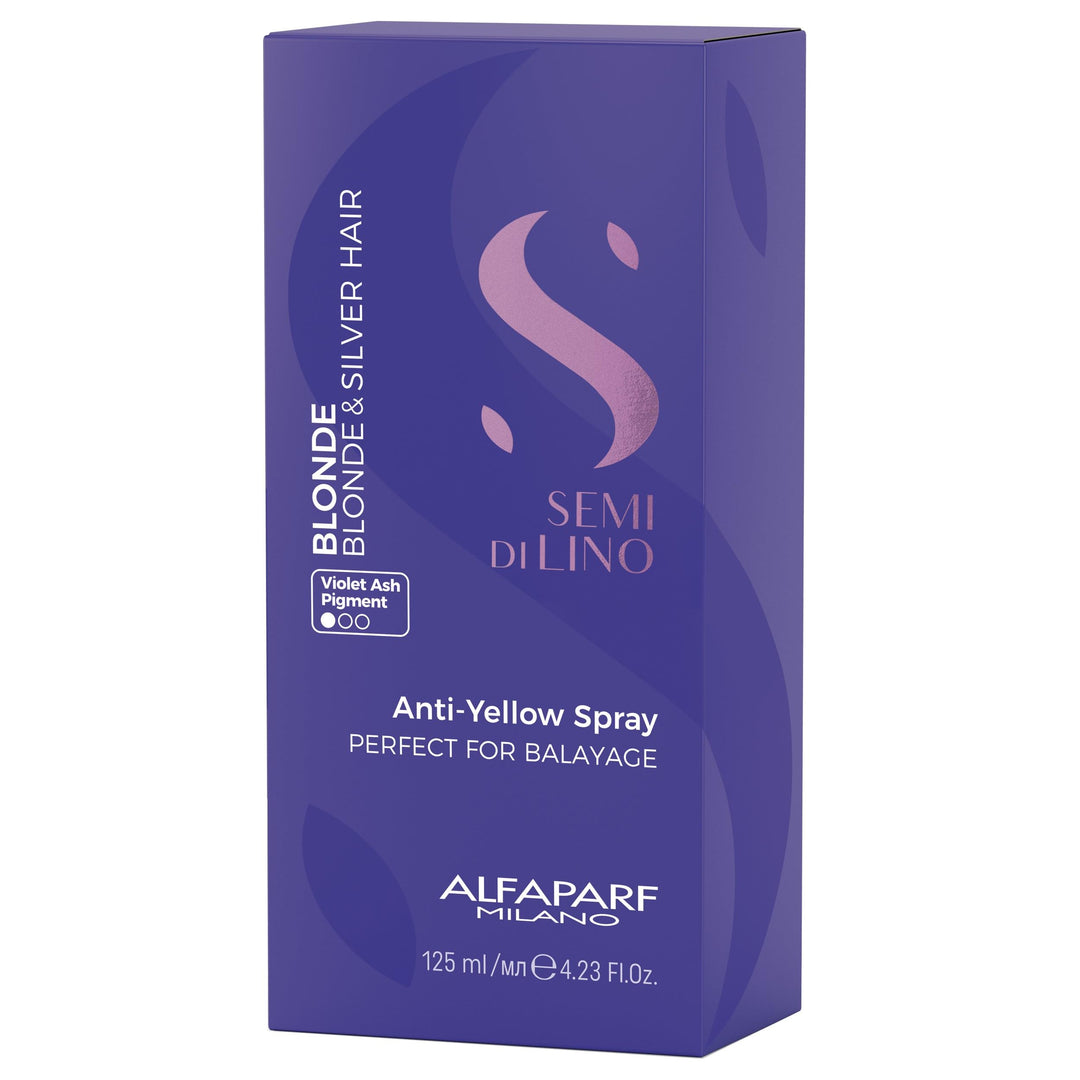 125 ml purple toning leave‑in spray for neutralising yellow tones in blonde and silver hair