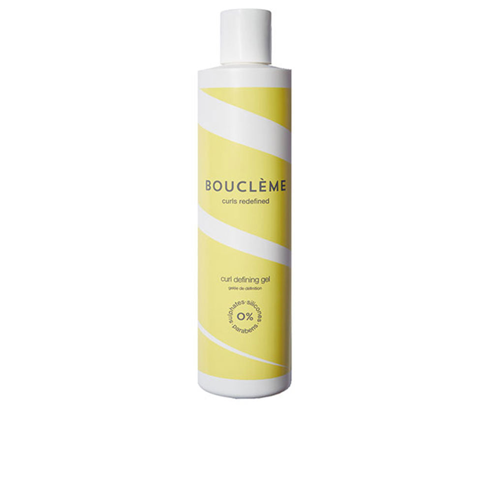300 ml clear bottle of serum-texture curl defining gel, light formula, botanical oils