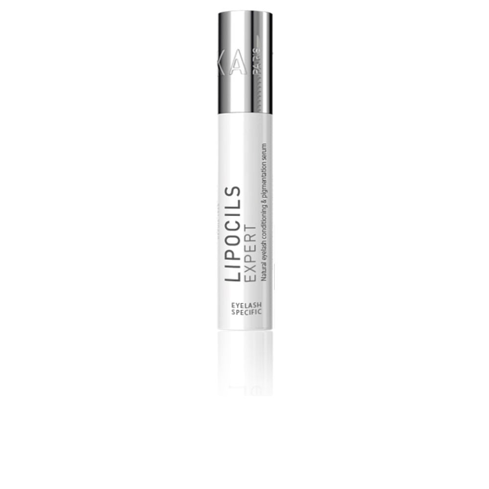 Small 3.8 ml clear vial of lash serum with brush applicator, botanical ingredients listed