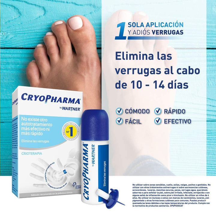 Cryopharma wart-freezing treatment device with applicator and plantar file, unisex