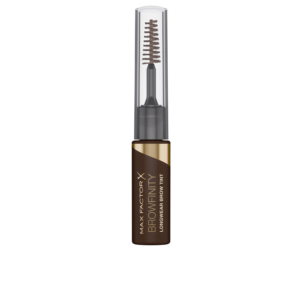 Dual‑end brow gel in medium brown, fine tip and spoolie, 4.2 ml tube