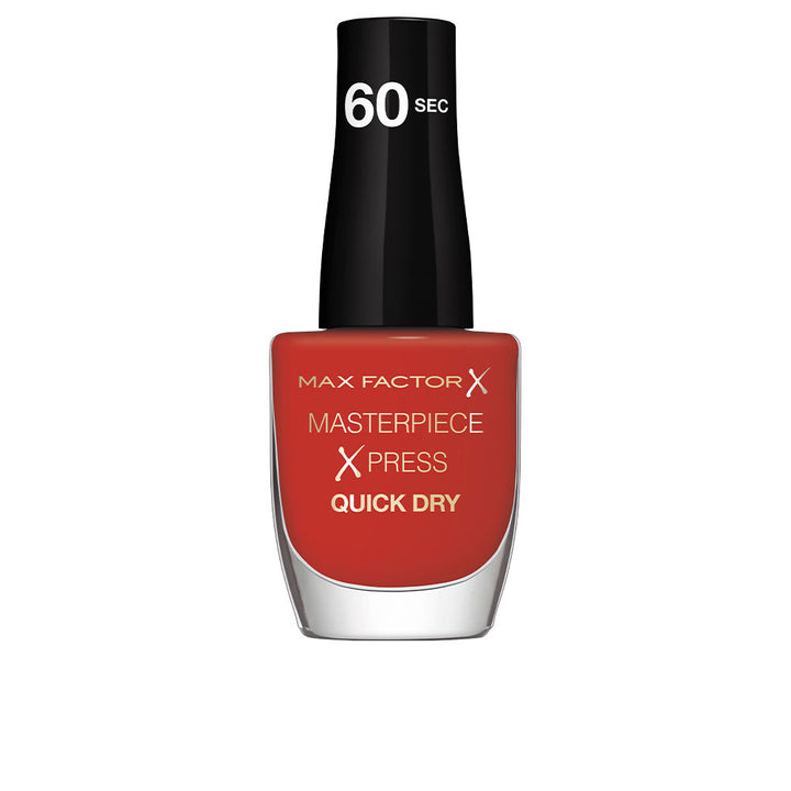 8 ml coral cream nail polish bottle, fast‑dry glossy finish, Unisex