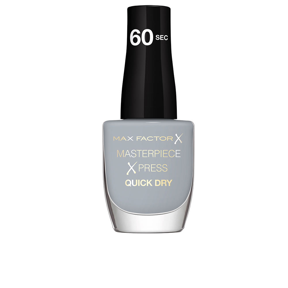 8 ml bottle of cream nail polish, shade 807 Rain‑Check, glossy finish