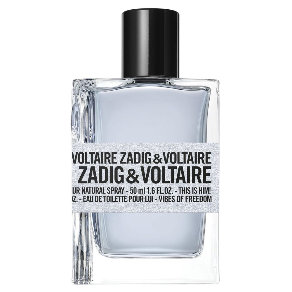 50 ml clear glass perfume bottle with woody-themed scent for Man