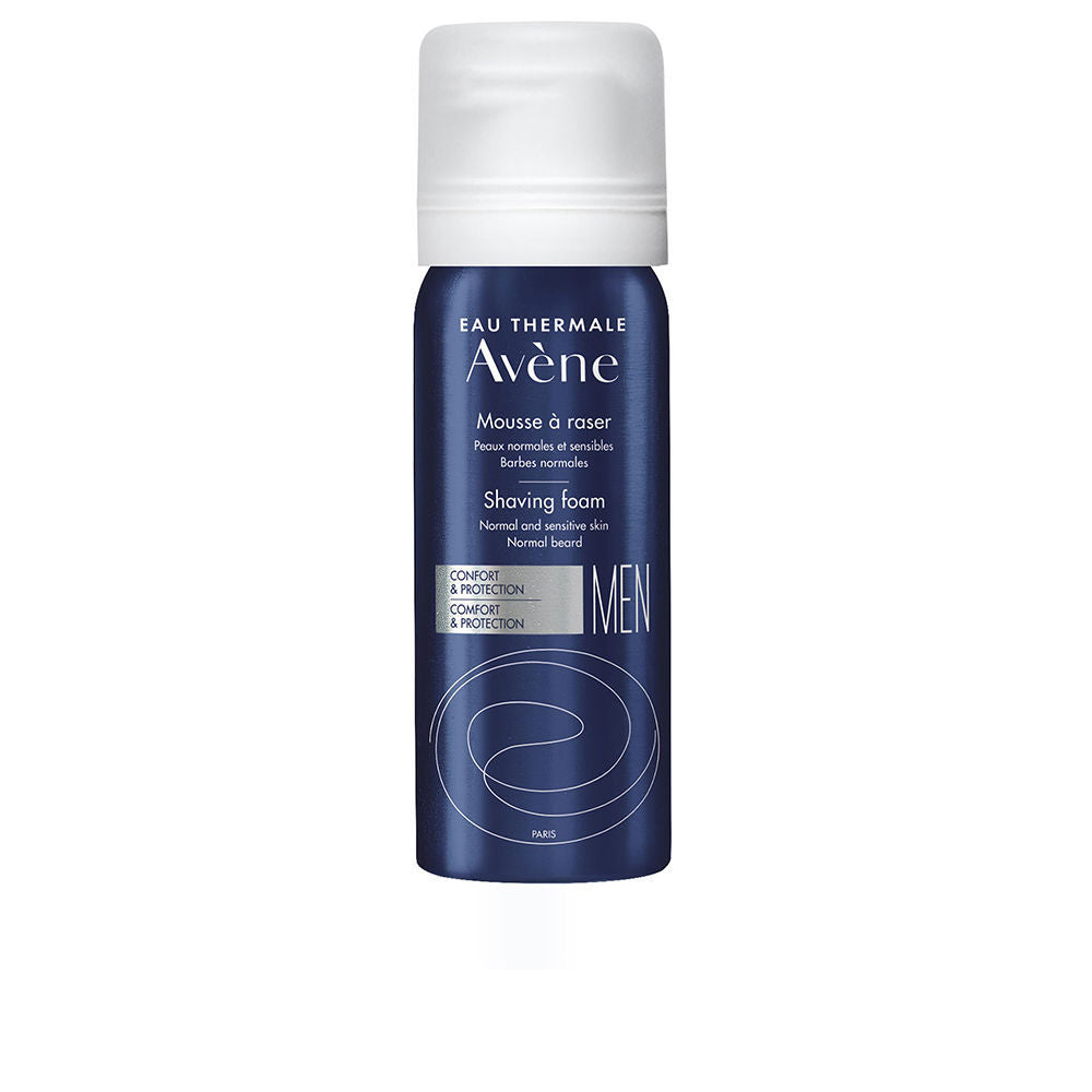 50 ml can of light creamy thermal spring shaving foam for sensitive Man skin