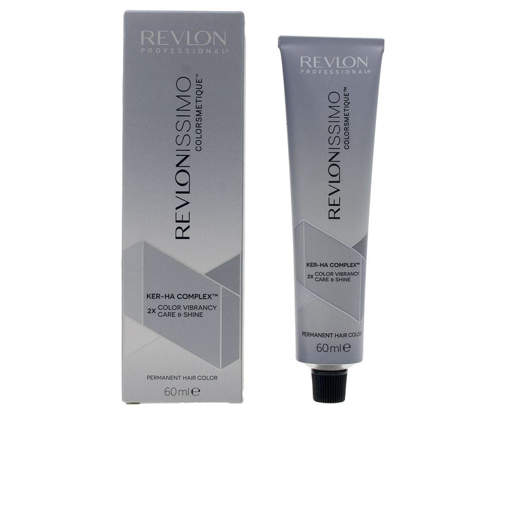Tube of blue‑black permanent hair colour, 60 ml, enriched with hyaluronic acid and soy