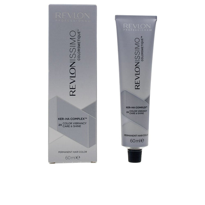 Tube of permanent cream hair colour with creamy texture and neutral packaging