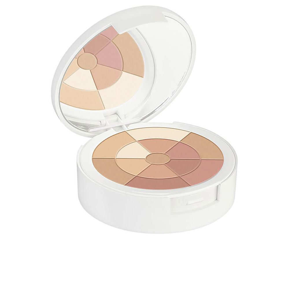 Compact mosaic face powder in pink and neutral tones, 10 g compact for Women