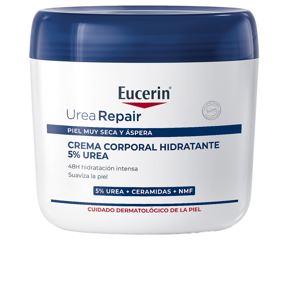 450 ml unisex body cream tub, fragrance‑free formula, 5% urea highlighted
