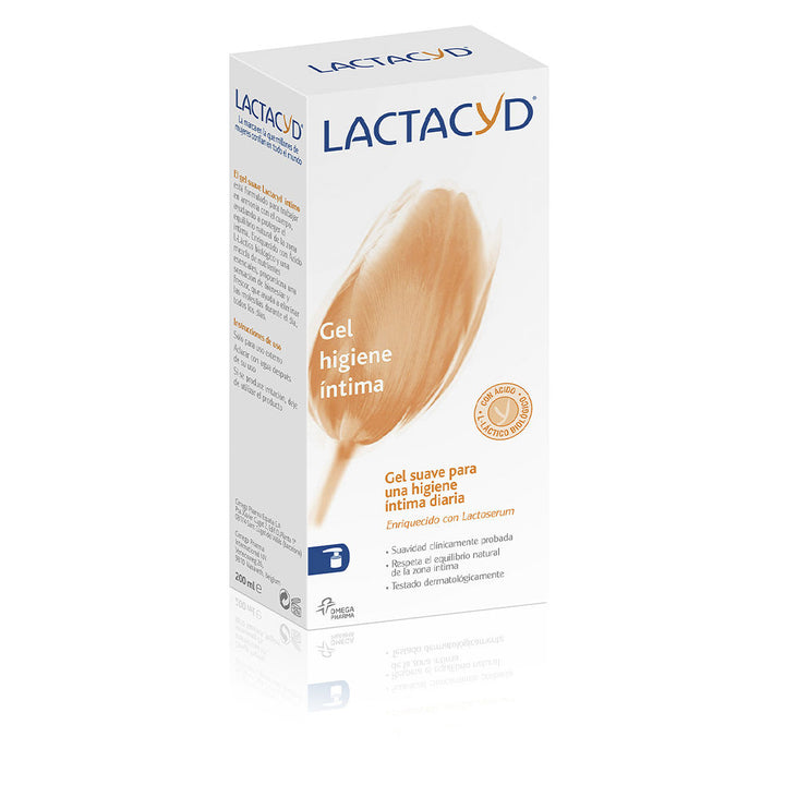 200 ml pump bottle of gentle lactic acid intimate gel, Unisex daily wash