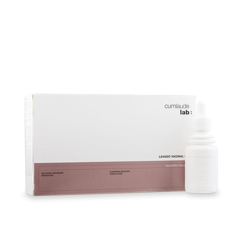 Small single-dose intimate cleansing vial with flexible nozzle, 140 ml pack reference