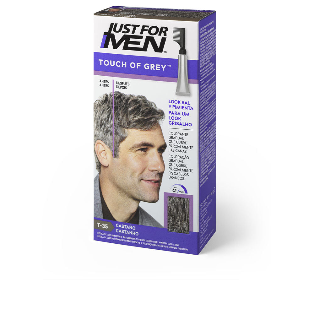 40 g chestnut gradual hair tint with brush applicator for Man