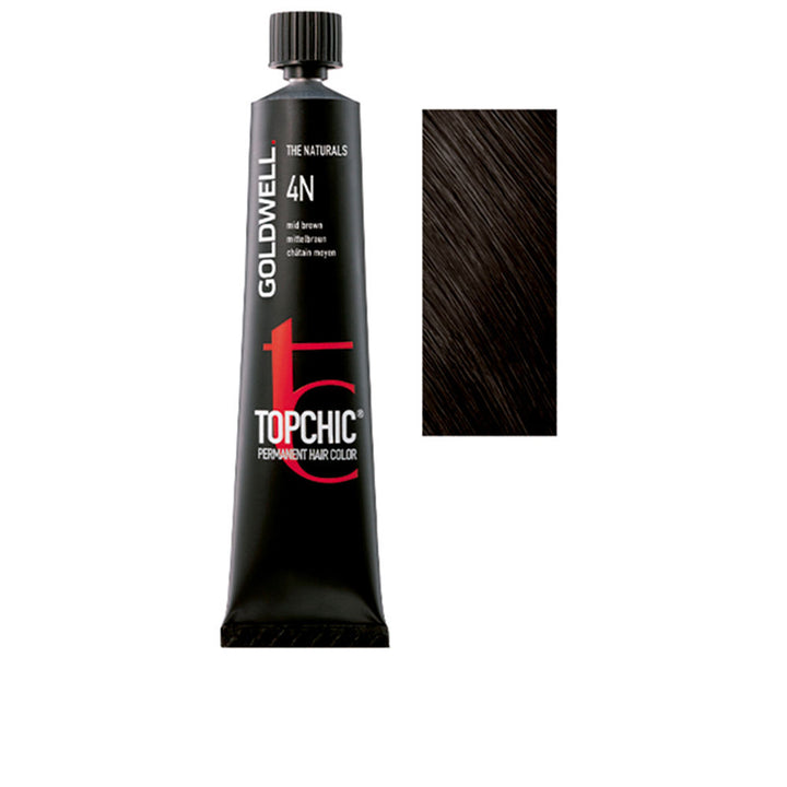 60 ml tube of permanent cream hair colour, shade 4N, medicinal‑style packaging