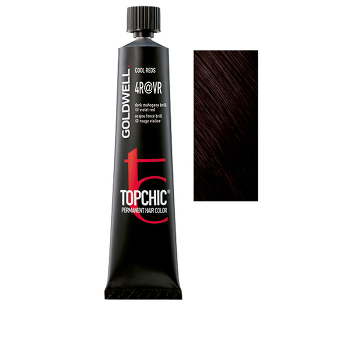60 ml tube of 4R Deep Auburn permanent cream hair colour, labelled for Women